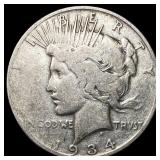 1934-S Silver Peace Dollar NICELY CIRCULATED