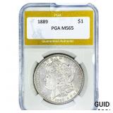 1889 Morgan Silver Dollar PGA MS65