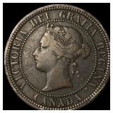 1881-H Canada 1 Cent Victoria Bronze NICELY CIRCUL