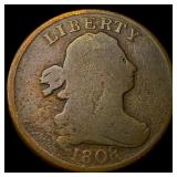 1808 Draped Bust Half Cent NICELY CIRCULATED
