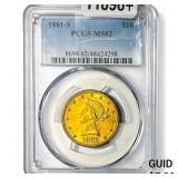 1881-S $10 Gold Eagle PCGS MS62