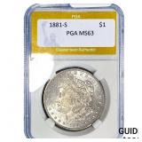 1881-S Morgan Silver Dollar PGA MS63