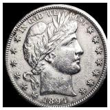 1894-O Silver Barber Half Dollar HIGH GRADE