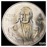 1979Mo Mexico Silver 100 Pesos .643oz ASW