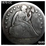1870-CC Seated Liberty Dollar LIGHTLY CIRCULATED