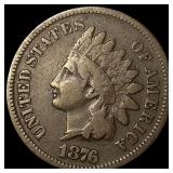 1876 Indian Head Cent LIGHTLY CIRCULATED