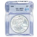 1999 Silver Eagle ICG MS70