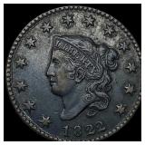 1822 Large Cent NEARLY UNCIRCULATED