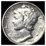 1924-D Silver Mercury Dime CLOSELY UNCIRCULATED