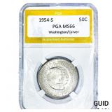 1954-S Washington Carver Half Dollar PGA MS66