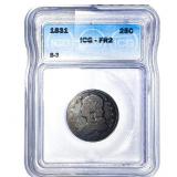 1831 Capped Bust Quarter ICG FR2