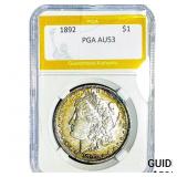 1892 Morgan Silver Dollar PGA AU53