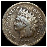 1867 Indian Head Cent NICELY CIRCULATED