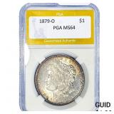 1879-O Morgan Silver Dollar PGA MS64