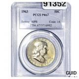 1963 Washington Silver Half Dollar PCGS PR67