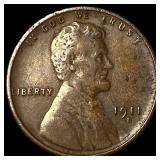 1911-S Lincoln Wheat Cent NEARLY UNCIRCULATED
