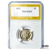 1937 Buffalo Nickel PGA MS65
