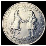 1936 Albany Charter Silver Half Dollar UNCIRCULATE