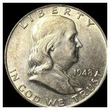 1948 Franklin Half Dollar UNCIRCULATED