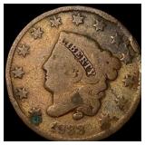 1833 Coronet Head Large Cent NICELY  CIRCULATED