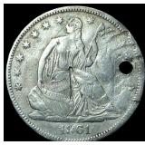 1861 Seated Liberty Half Dollar HIGH GRADE