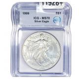 1999 Silver Eagle ICG MS70