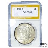 1926-S Silver Peace Dollar PGA MS63