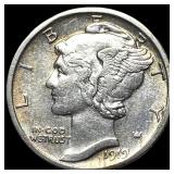 1919-D Silver Mercury Dime CLOSELY  UNCIRCULATED