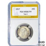 1917 Standing Liberty Quarter PGA MS66 FH Type 1