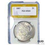 1887 Morgan Silver Dollar PGA MS66