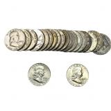 [20 Coins] 1952-1963 Franklin Half Dollar