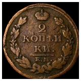 1813 Russia Copper 2 Kopeks