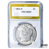 1901-O Morgan Silver Dollar PGA MS64