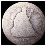 1877 Seated Liberty Quarter NICELY CIRCULATED