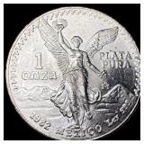 1992 Mexico Silver 1 Onza Libertad SUPERB GEM BU