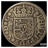 1738 Spain Silver 1 Real