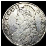 1827 Capped Bust Half Dollar LIGHTLY CIRCULATED
