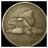 1858 Flying Eagle Cent ABOUT UNCIRCULATED