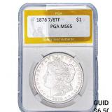 1878 7/8TF Morgan Silver Dollar PGA MS65