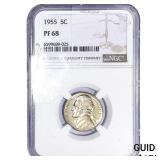 1955 Jefferson Nickel NGC PF68