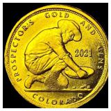 2021 24K Gold 0.10 Troy Oz Prospector