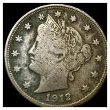 1912-S Liberty Head Nickel LIGHTLY CIRCULATED