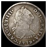 1779 Mexico Charles III Silver 1 Real