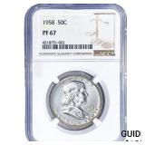 1958 Franklin Half Dollar NGC PF67