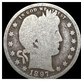 1897 Barber Quarter NICELY CIRCULATED