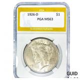 1926-D Silver Peace Dollar PGA MS63