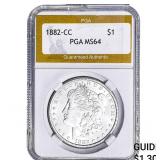 1882-CC Morgan Silver Dollar PGA MS64