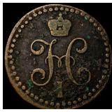 1842 EM Russia Copper 1/2 Kopek