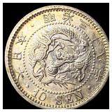 1905 Japan Silver 10 Sen