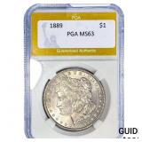 1889 Morgan Silver Dollar PGA MS63